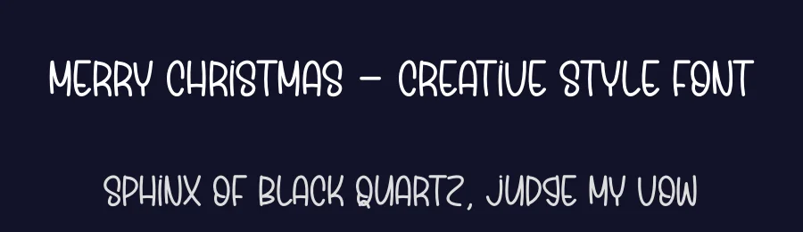 Merry Christmas – Creative Style Font by creativeletter — Display Font — thumbnail 2
