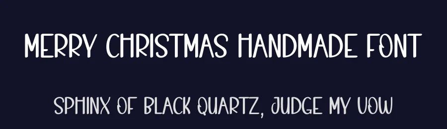 Merry Christmas Handmade Font by creativeletter — Display Font — thumbnail 2