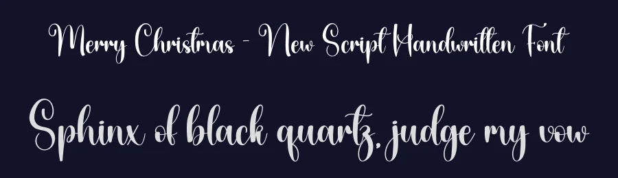 Merry Christmas – New Script Handwritten Font by creativeletter — Script Handwritten Font — thumbnail 2