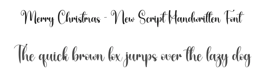 Merry Christmas – New Script Handwritten Font by creativeletter — Script Handwritten Font
