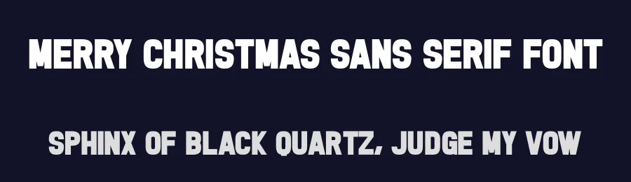 Merry Christmas Sans Serif Font by Craftedtype — Decorative Font — thumbnail 2