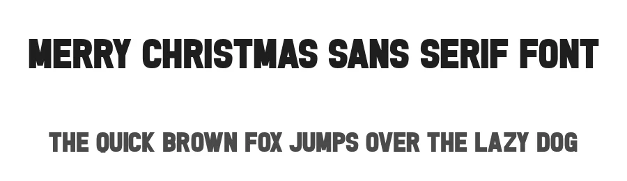 Merry Christmas Sans Serif Font by Craftedtype — Decorative Font