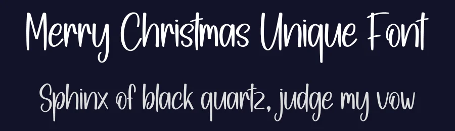 Merry Christmas Unique Font by creativeletter — Display Font — thumbnail 2