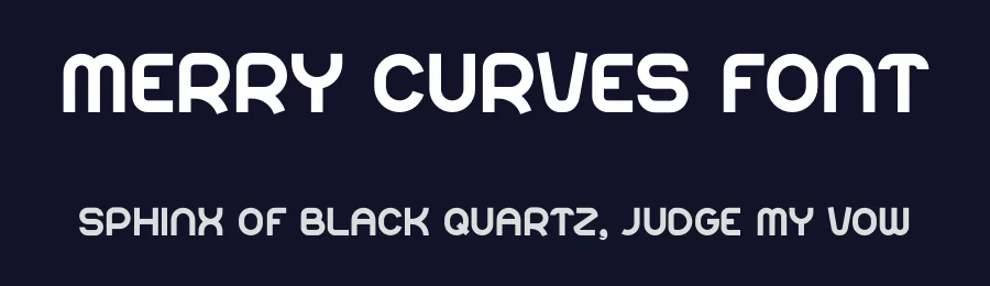 Merry Curves Font by Pian45 — Display Font — thumbnail 2