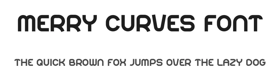 Merry Curves Font by Pian45 — Display Font