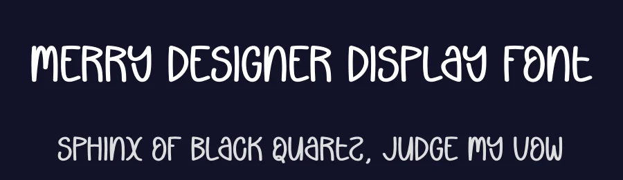 Merry Designer Display Font by andikastudio — Display Font — thumbnail 2