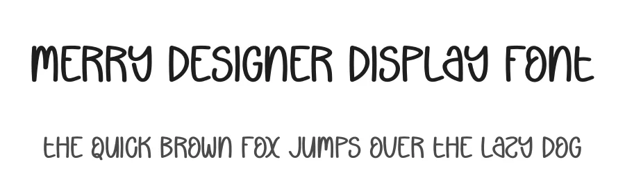 Merry Designer Display Font by andikastudio — Display Font