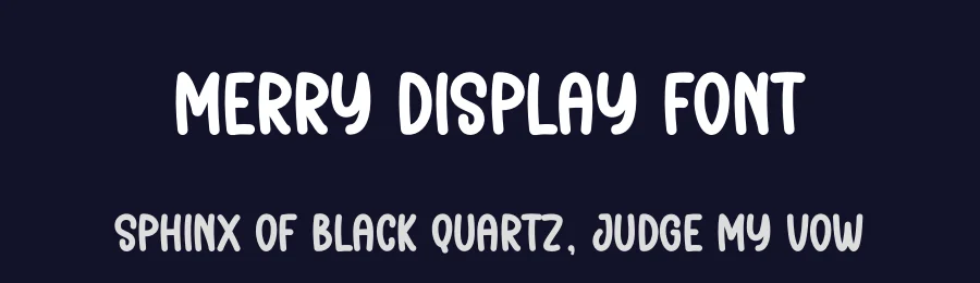 Merry Display Font by andikastudio — Display Font — thumbnail 2