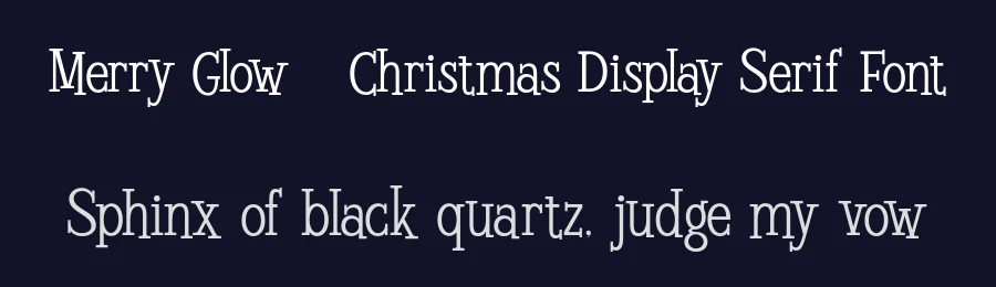 Merry Glow – Christmas Display Serif Font by roomspace.cl — Decorative Font — thumbnail 2