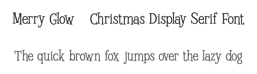 Merry Glow – Christmas Display Serif Font by roomspace.cl — Decorative Font