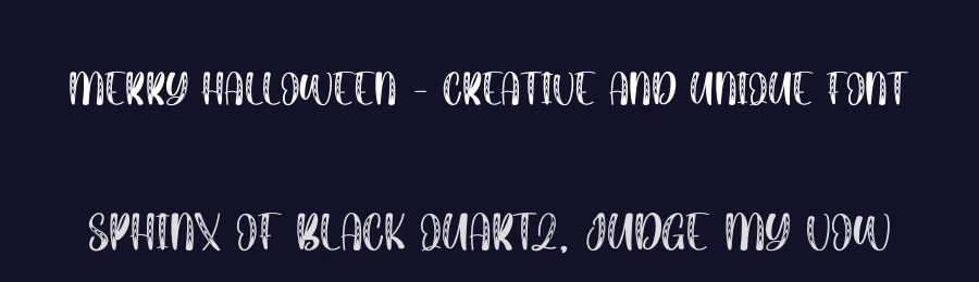 Merry Halloween – Creative And Unique Font by creativeletter — Script Handwritten Font — thumbnail 2