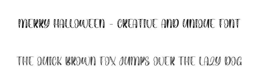 Merry Halloween – Creative And Unique Font by creativeletter — Script Handwritten Font