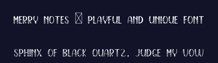 Merry Notes – Playful And Unique Font by freshtypeink — Display Font — thumbnail 2