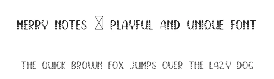 Merry Notes – Playful And Unique Font by freshtypeink — Display Font