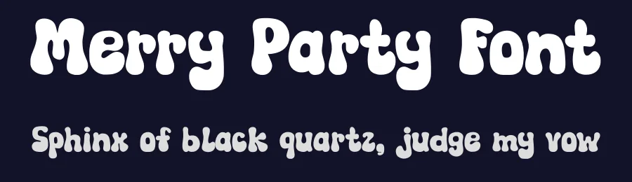 Merry Party Font by Nadiratype — Display Font — thumbnail 2