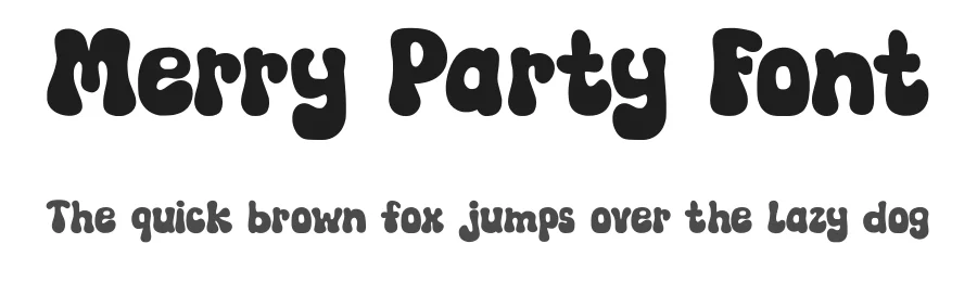 Merry Party Font by Nadiratype — Display Font
