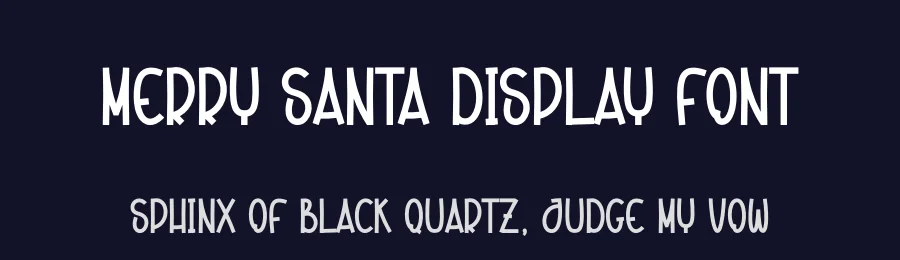 Merry Santa Display Font by creativeletter — Display Font — thumbnail 2