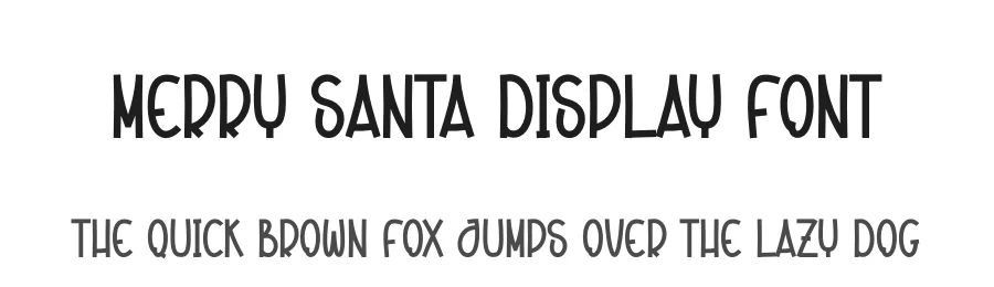 Merry Santa Display Font by creativeletter — Display Font