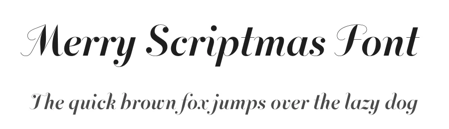 Merry Scriptmas Font by Nootype β Script Handwritten Font