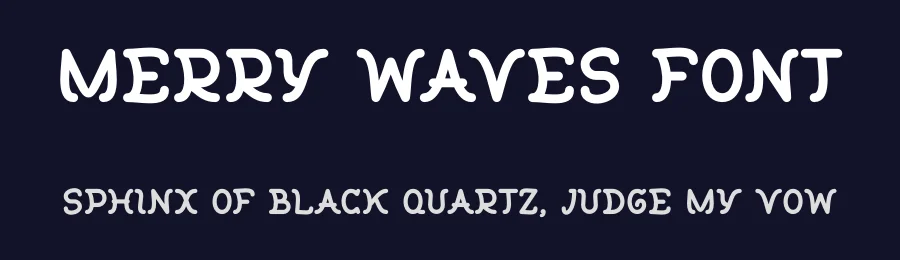 Merry Waves Font by Pian45 — Display Font — thumbnail 2