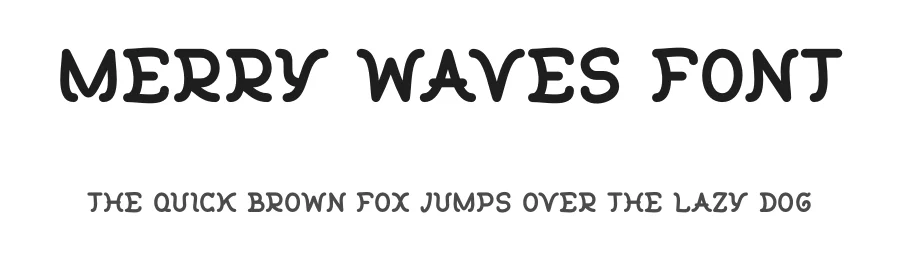 Merry Waves Font by Pian45 — Display Font