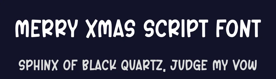 Merry Xmas Script Font by freshtypeink — Display Font — thumbnail 2