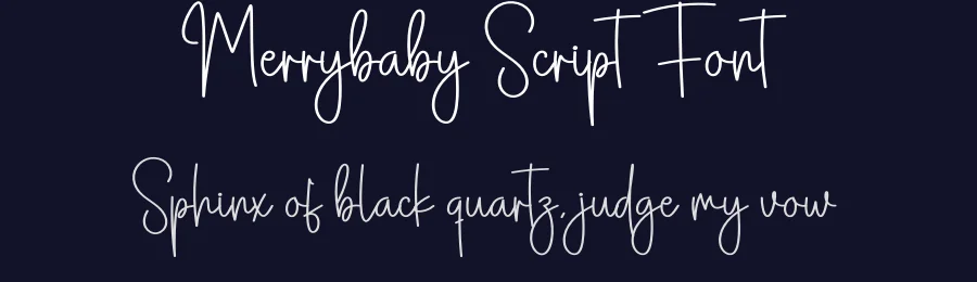 Merrybaby Script Font by creativeletter — Script Handwritten Font — thumbnail 2