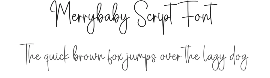 Merrybaby Script Font by creativeletter — Script Handwritten Font