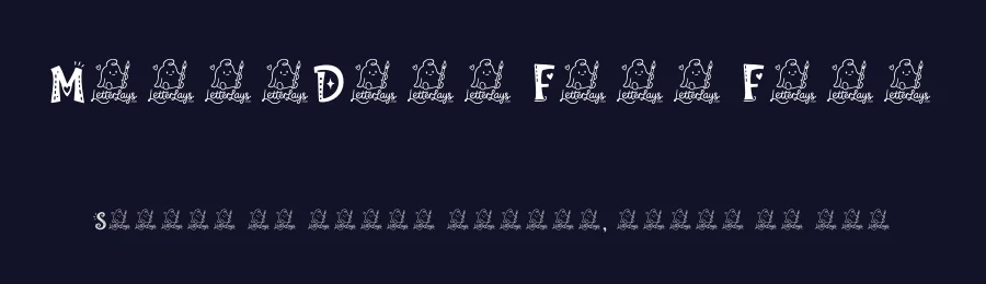 MerryDots Free Font by Letterlays — Display Font — thumbnail 2