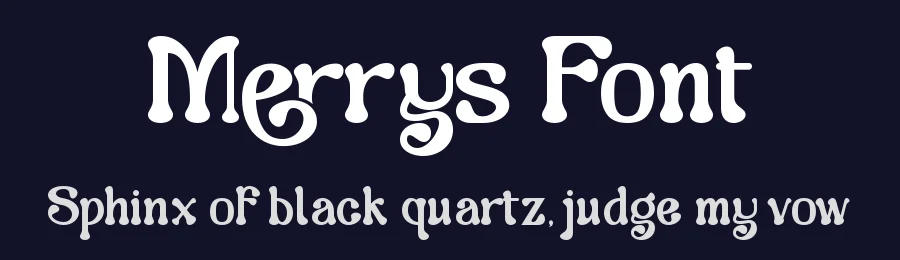 Merrys Font by letterara — Serif Font — thumbnail 2