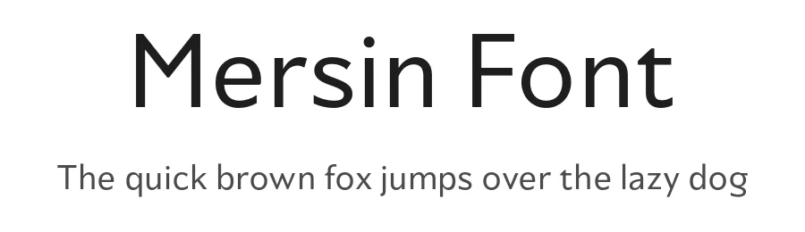 Mersin Font by Hurufatfont — Sans Serif Font