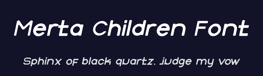 Merta Children Font by futuristypestudio — Display Font — thumbnail 2