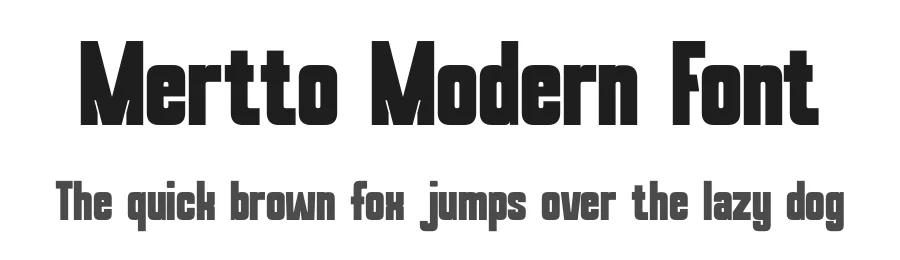 Mertto Modern Font by Nirmana Visual — Sans Serif Font