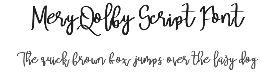 MeryQolby Script Font by edricstudio — Script Handwritten Font