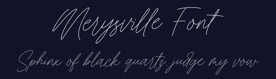 Merysville Font by Heinzel Std. — Script Handwritten Font — thumbnail 2