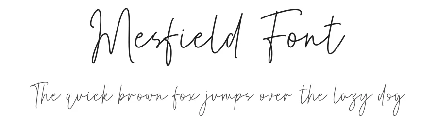 Mesfield Font by Rantautype — Script Handwritten Font