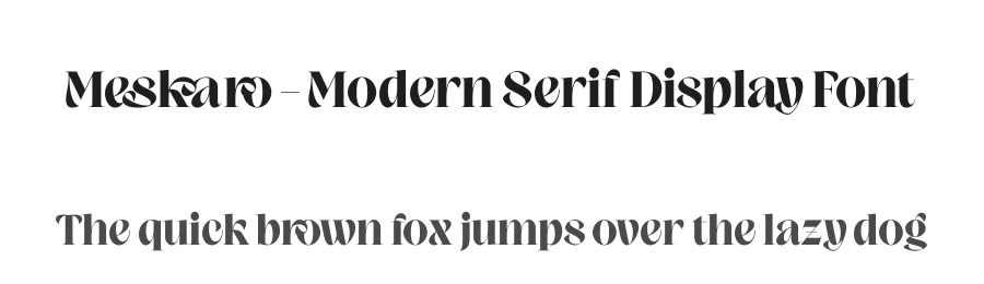 Meskaro – Modern Serif Display Font by timelesstype.co — Display Font