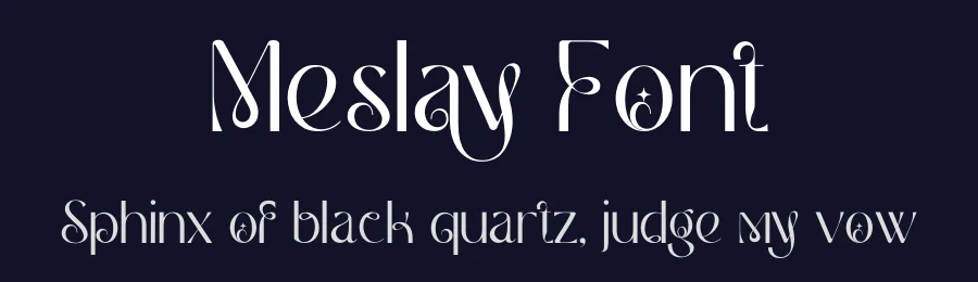 Meslay Font by Sron Studio — Display Font — thumbnail 2