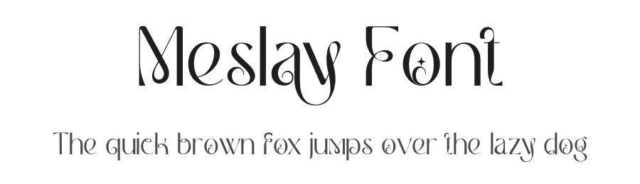 Meslay Font by Sron Studio — Display Font