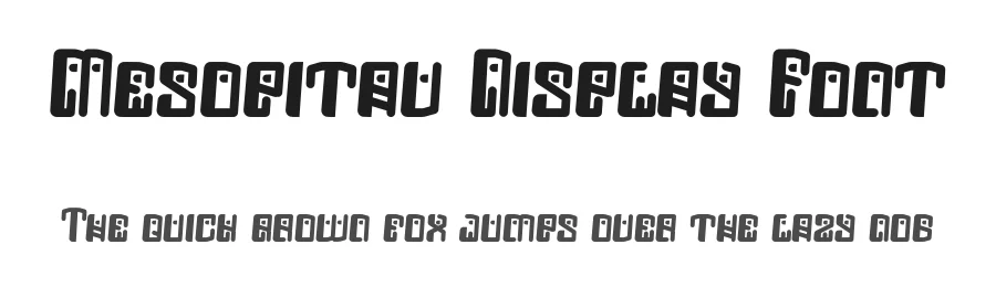 Mesopitav Display Font by Dhabee — Decorative Font