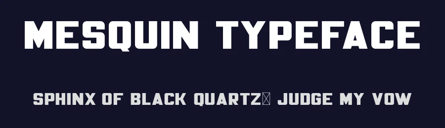 Mesquin Typeface by MuSan — Sans Serif Font — thumbnail 2