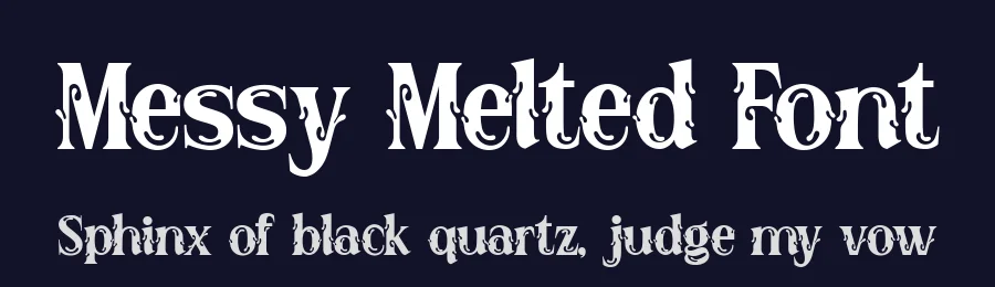 Messy Melted Font by alit design — Display Font — thumbnail 2
