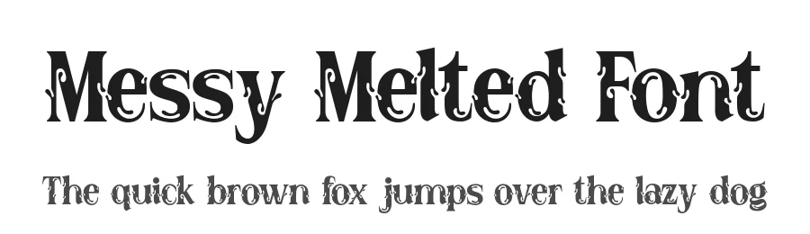 Messy Melted Font by alit design — Display Font