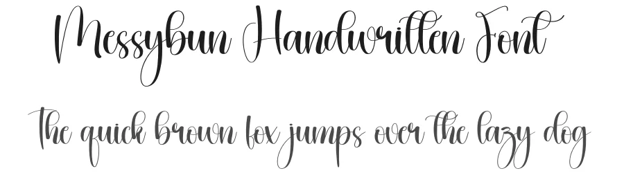 Messybun Handwritten Font by creativeletter — Script Handwritten Font