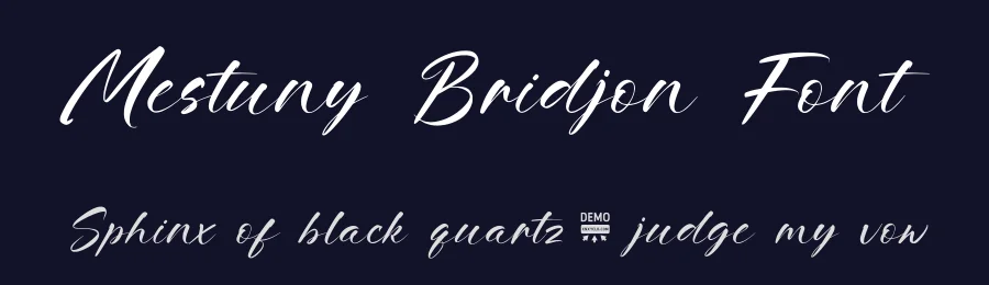 Mestuny Bridjon Font by enxyclo — Decorative Font — thumbnail 2