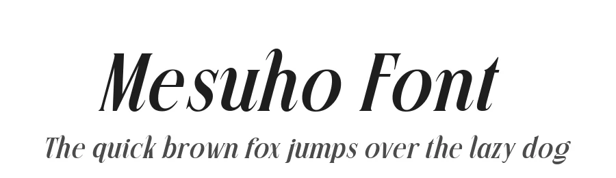 Mesuho Font by alit design — Serif Font