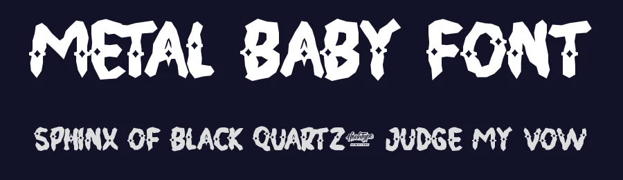 Metal Baby Font by noahtype — Decorative Font — thumbnail 2