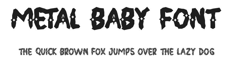 Metal Baby Font by noahtype — Decorative Font
