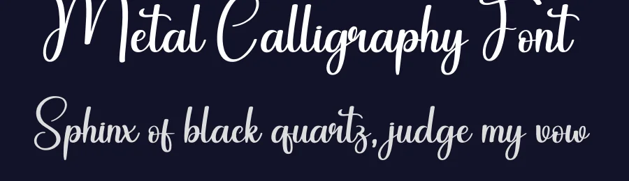 Metal Calligraphy Font by andikastudio — Script Handwritten Font — thumbnail 2