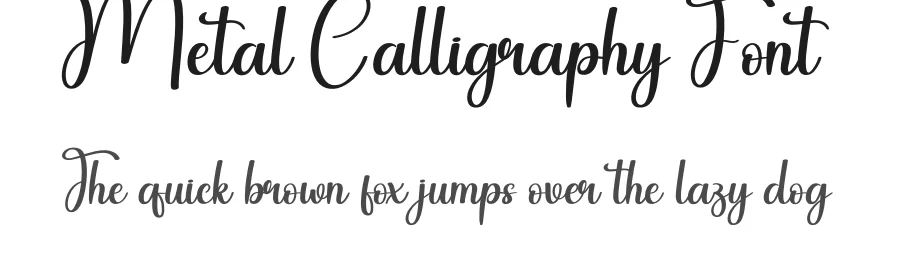 Metal Calligraphy Font by andikastudio — Script Handwritten Font
